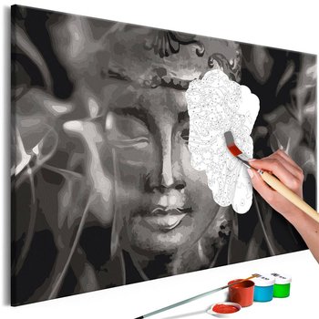 Artgeist, zestaw kreatywny, obraz do samodzielnego malowania - Czarno-biały Budda - ARTGEIST