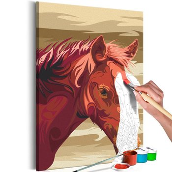 Artgeist, zestaw kreatywny, obraz do samodzielnego malowania - Gniady koń - ARTGEIST