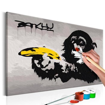 Artgeist, zestaw kreatywny, obraz do samodzielnego malowania - Małpa (Banksy Street Art Graffiti) - ARTGEIST