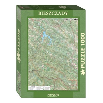 ArtGlob, puzzle Bieszczady mapa turystyczna 1:75 000, 1000 elementów - Artglob