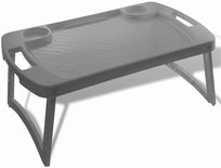 ARTGOS - Stolik śniadaniowy do łóżka - pod laptopa - taca - szary ARTGOS
