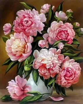 Artnapi 40x50cm Malowanie Po Numerach - Kwiaty miłości - Na Drewnianej Ramie - artnapi