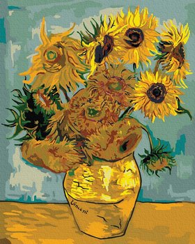 Artnapi 40x50cm Obraz Do Malowania Po Numerach Na Drewnianej Ramie - Słoneczniki (Van Gogh) - artnapi