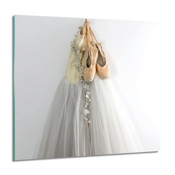 ArtprintCave, Balet strój buty Obraz na szkle na ścianę, 60x60 cm - ArtPrintCave