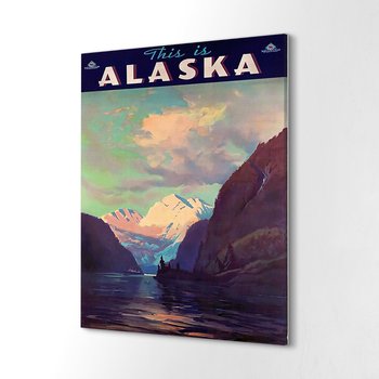 ArtprintCave, Druk na płótnie mały Alaska woda skały góry 40x60 cm - ArtPrintCave
