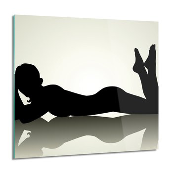 ArtprintCave, Kobieta ciało cień Foto na szkle ścienne, 60x60 cm - ArtPrintCave