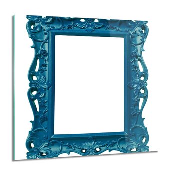 ArtprintCave, Niebieska rama obraz do kuchni obraz szklany, 60x60 cm - ArtPrintCave