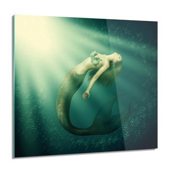 ArtprintCave, Obraz na szkle, Syrena woda światło, 60x60 cm - ArtPrintCave