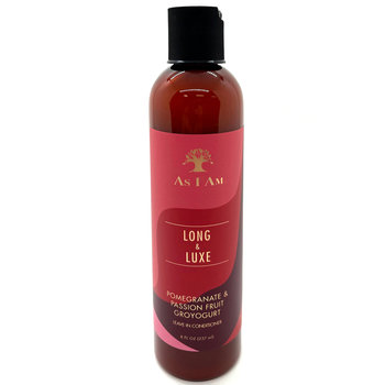 As I Am, Long and Luxe Pomegranate & Passion Fruit GroYogurt Leave-in Conditioner, Odżywka do włosów, 237ml - As I Am