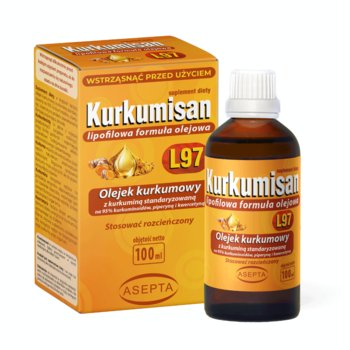 ASEPTA Kurkumisan L97 100ml - olejek kurkumowy z piperyną i kwercetyną - Asepta