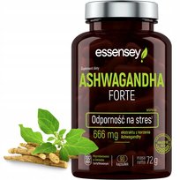 Ashwagandha Forte 666Mg Mocny Ekstrakt Stres Relaks Certyfikowany Zakład Essensey