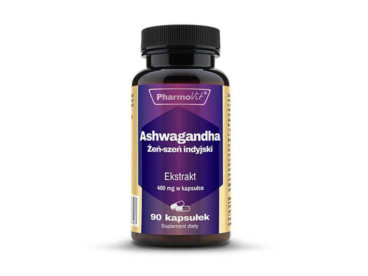 Фото - Вітаміни й мінерали Ashwagandha Pharmovit, suplement diety, 90 kapsułek