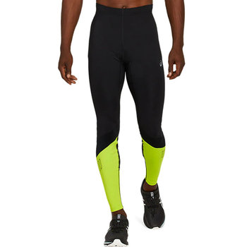 Asics, Leginsy, Lite-Show Tight M 2011B059-020, czarno-żółty, rozmiar S - Asics