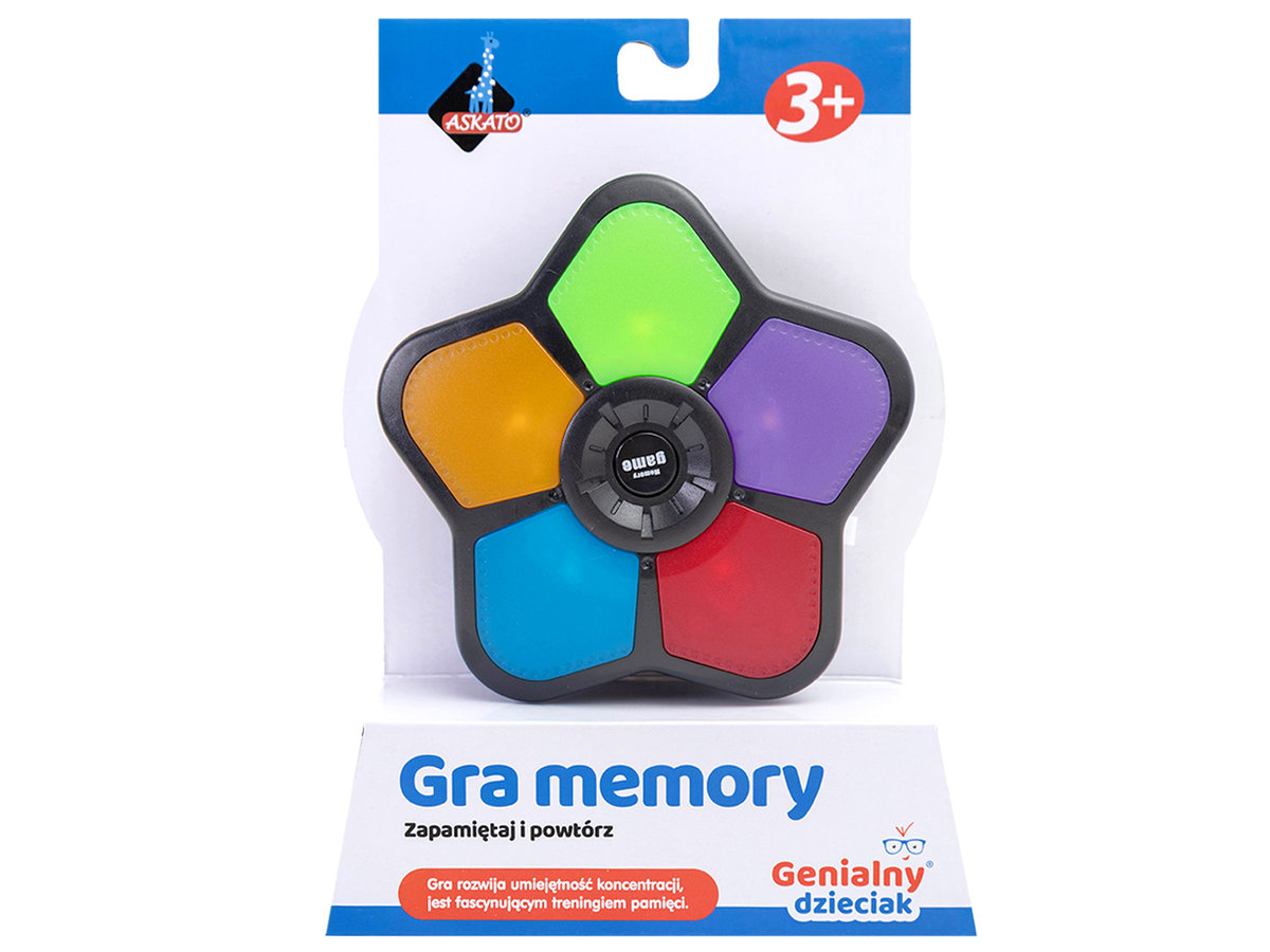 Фото - Інтерактивні іграшки Askato Zręcznościowa GRA Pamięciowa MEMORY Elektroniczna Game 