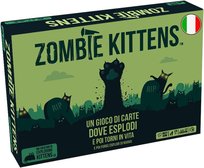 Asmodee - Exploding Kittens - Zombie Kittens - karty do gry z wybuchowymi kotami i kotkami zombie, gra planszowa, dla 2-5 graczy, 7 lat, 15 min, wydanie włoskie Exploding Kittens