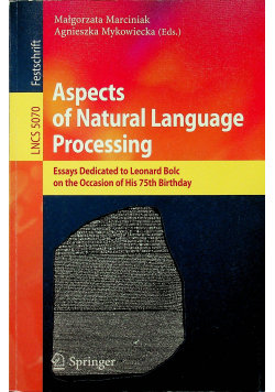 Aspects of Natural Language Processing - Springer | Książka w Empik