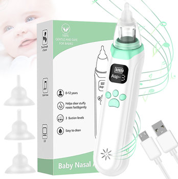 ASPIRATOR ELEKTRYCZNY DO NOSA USZU ODCIĄGACZ ODKURZACZ GRUSZKANA KATAR KATAREK REGULACJA MOCY - TradeBaazar