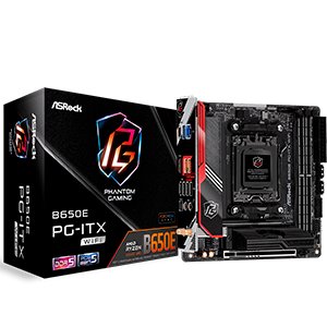 Asrock B650E PG-ITX WIFI, AMD B650, AM5, Mini ITX, 2 DDR5, HDMI, eDP, Wi-Fi 6E, 2.5G LAN, PCIe5, 2x M.2 - ASRock