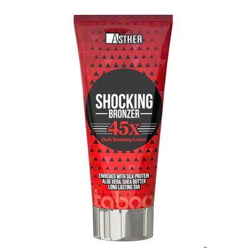 Asther, Shocking X45, bronzer do opalania tuba, 200 ml - Asther
