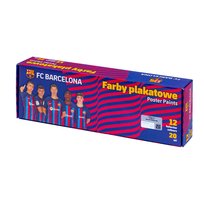 ASTRA art-pap, Farby plakatowe FC Barcelona 2023, 12 kolorów, 20 ml