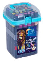 Astra, Markery artystyczne trójkątne dwustronne, 36 szt.