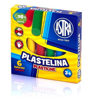 Astra, Plastelina 6 kolorów - Astra