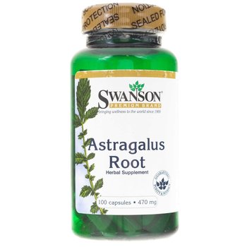 Astragalus SWANSON 470 mg,  Suplement diety, 100 kaps. - Swanson