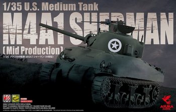 Asuka 35-010 1/35 US Medium Tank M4A1 Sherman Mid. - Inna marka