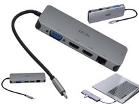 ASUS Stacja dokująca USB-C do 2 monitorów rozszerzenie obrazu do laptopa