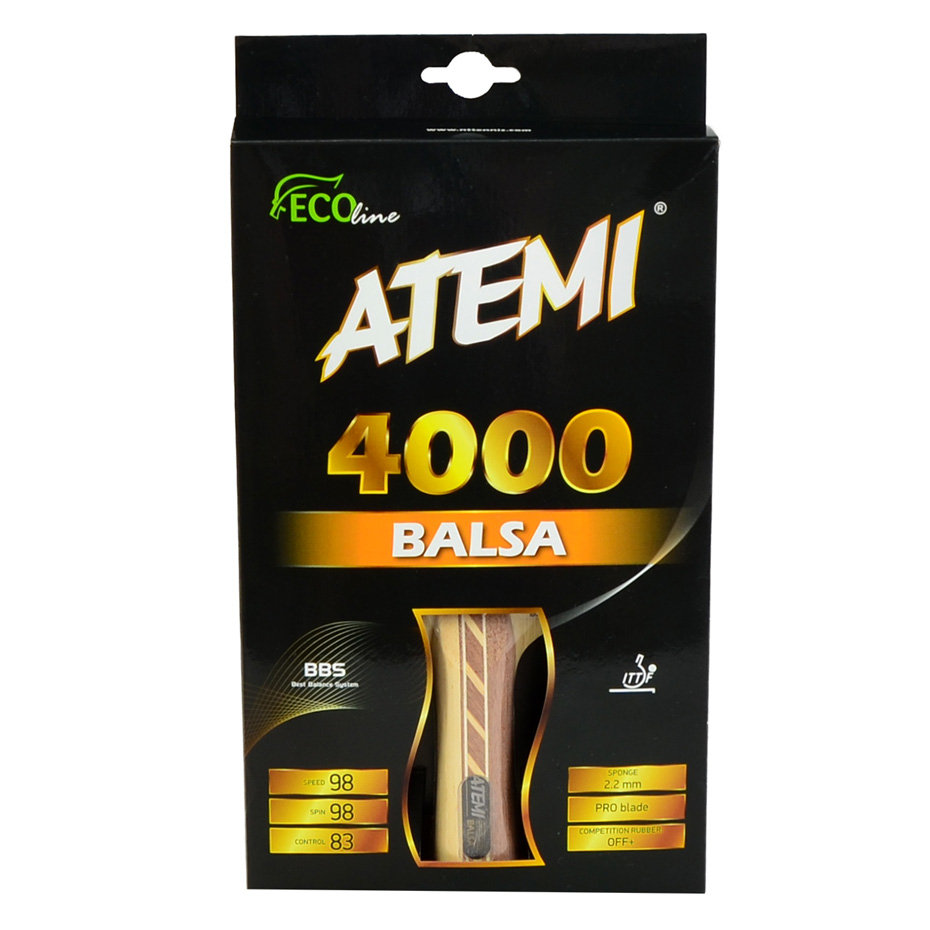 Atemi, Rakietka do tenisa stołowego, 4000 balsa anatomical