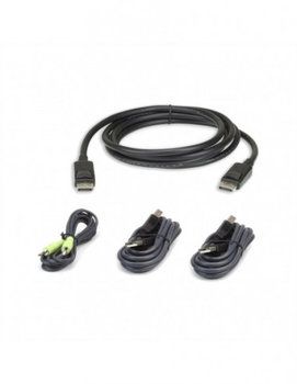 ATEN 2L-7D03UDPX4 Zestaw bezpiecznych przewodów KVM USB DisplayPort 3m - Aten