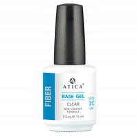 ATICA 89361 Baza Hybrydowa przezroczysta z błonnikiem(Fiber Base Clear)15ml Atica