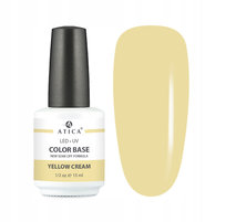 Atica 89398 Baza Kolorowa Yellow Cream (soak off) 15ml Atica