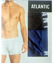 Atlantic Trunks Bokserki męskie rozmiar XXL 2-pak czarne/granatowe Atlantic