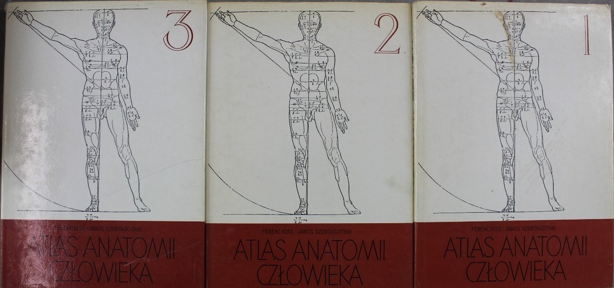 Atlas anatomii człowieka Tom 1 do 3 - W opisie | Książka w Empik
