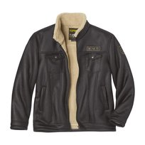 Atlas For Men Męska Kurtka Aviator Ze Sztucznego Zamszu (XXXXS / Brązowy) Atlas For Men