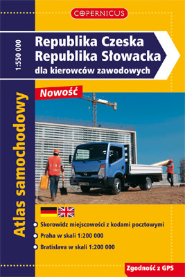 Atlas Republika Czeska, Republika Słowacka dla Kierowców Zawodowych
