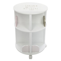 Atmosphera Créateur d'intérieur, Szafka na książki dla dzieci, biała, 59x40x40 cm