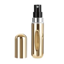 Atomizer butelka z rozpylaczem pojemnik podróżny do perfum dozownik fiolka złoty 5ml