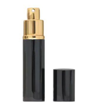 Atomizer Dozownik Do Perfum Podróżny Czarny Fiolka Rozpylacz Butelka 15 Ml - Deni Carte