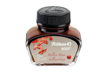 Atrament do pióra, 4001, 30ml, brązowy, PELIKAN - brązowy /30ml - Pelikan