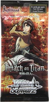 Attack on Titan Weiss Schwarz Karty kolekcjonerskie 8 sztuk vol. 1, Shingeki no Kyojin - weiss
