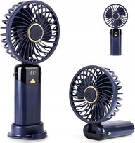 AUAUY wentylator przenośny USB, składany, 6 prędkości, wyświetlacz