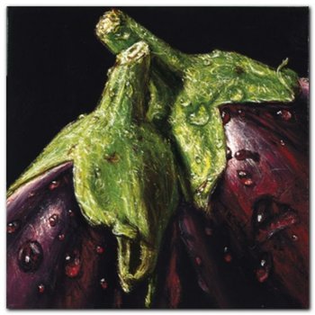 Aubergines plakat obraz 50x50cm - Wizard+Genius