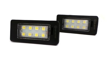 Audi A1, A4, A5, A6, A7, Q5, Rs5, Tt, Tts, Ttrs Lampki Tablicy Rejestracyjnej Led 2X350Lm, Zestaw 2Szt - motoLEDy