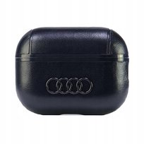 Audi Leather Big Logo AirPods Pro 2 cover czarny/black AU-APP2-GT/D3-BK