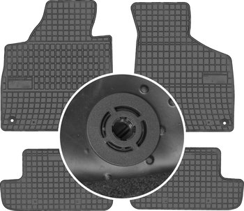 Audi TT II 8J Coupe od 2006-2014r. Dywaniki gumowe FROGUM 410718 + mocowania MAX-DYWANIK - Frogum