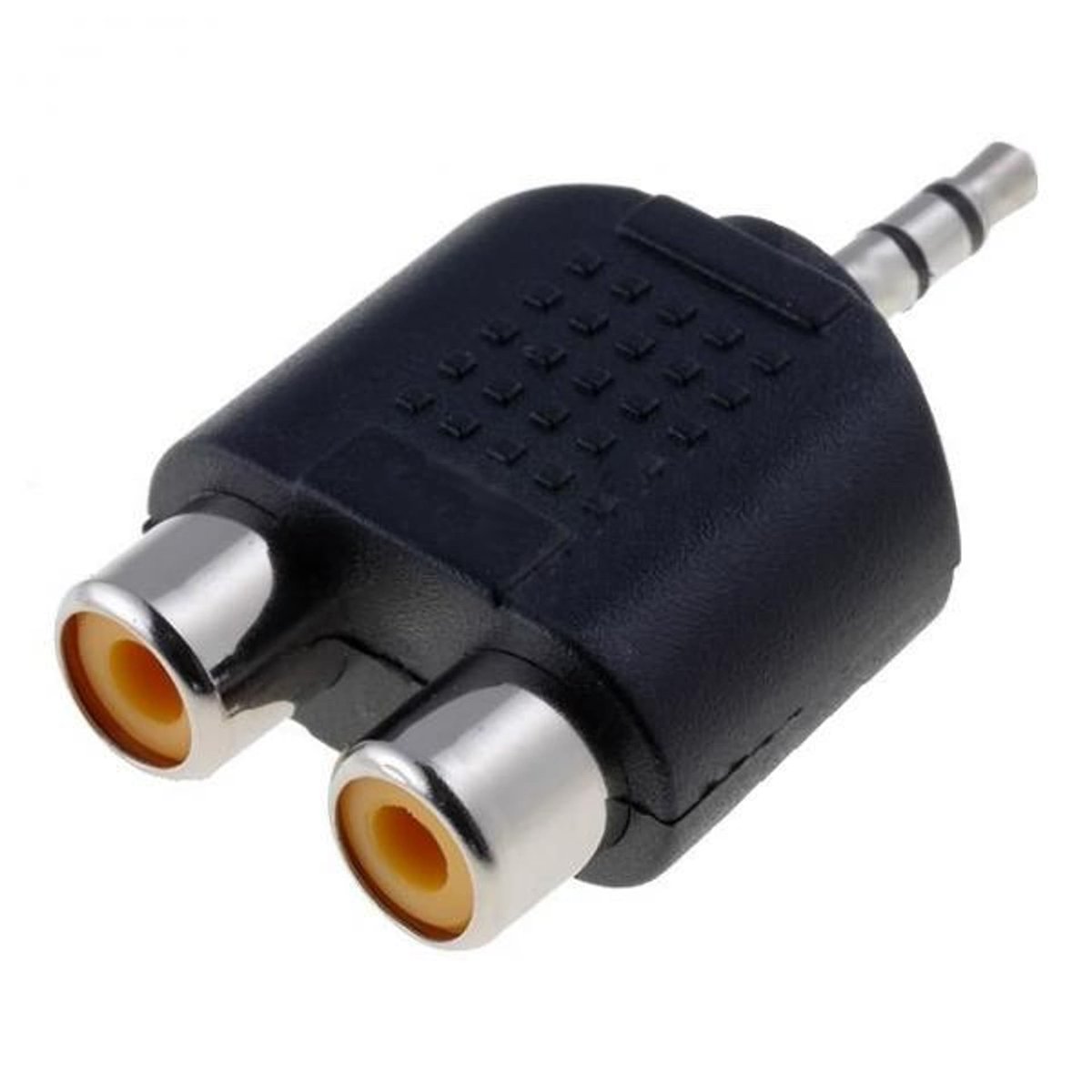Pl Audio Jack Audio redukcja, Jack (3,5mm) M - 2x CINCH F, stereo, czarna, Logo ...
