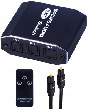 Audio Switch 3X1 Spdif Toslink Rozdzielac Optyczny - PAWONIK