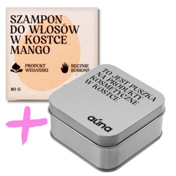 Auna Vegan, Szampon w kostce mango z puszką - Auna Vegan